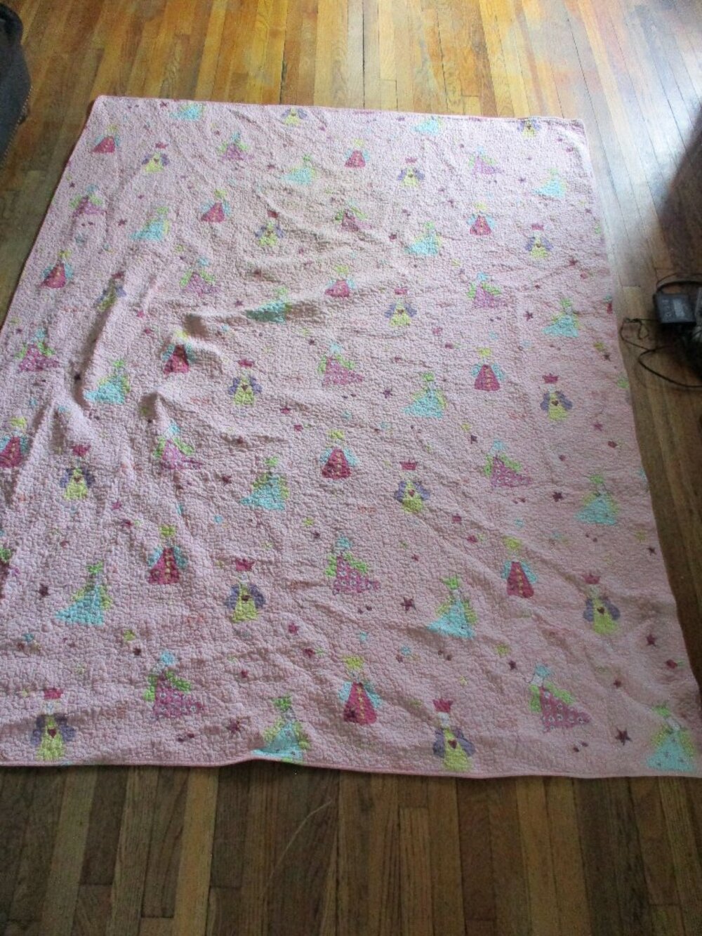 LAURA ASHLEY KIDS PATCHWORK PRINCESS QUILT Bedding Cover Throw PINK